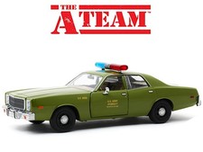 Greenlight Diecast 1:24 The A Team 1977 Plymouth Fury U.S Army Police - 84103