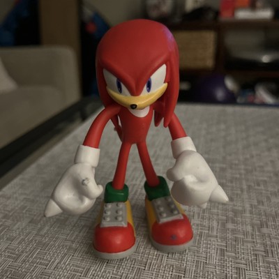 Jazwares Sonic Hedgehog Knuckles Action Figure Toy 3  Inch Sega *Rare*