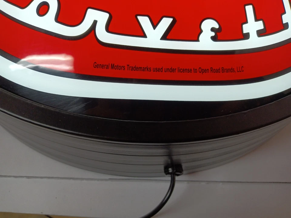 Chevrolet Corvette Lighted Flags 16" Sign Domed GM Racing Flags - Image 4 of 4