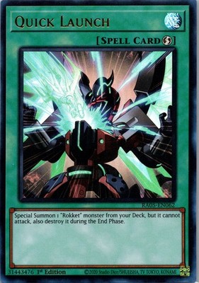 Quick Launch (Ultra Rare) Ultra Rare Rarity Collection 5 RA05-EN062 NM