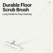 Long Handle Floor Scrub Deck Brush Push Broom Stiff Bristle Brush Squeegee dust