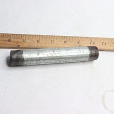 Pipe Nipple Schedule 40 Galvanized Steel TBE 3/4" MNPT x 6"