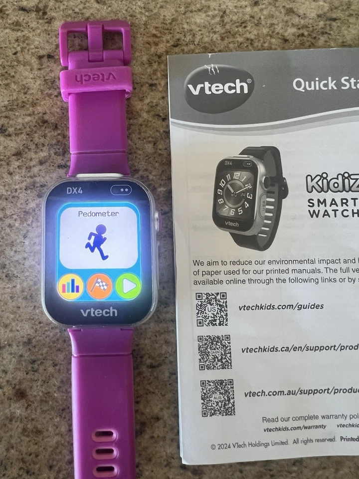 VTech KidiZoom Smartwatch DX4 - Purple - Used - Image 4 of 4