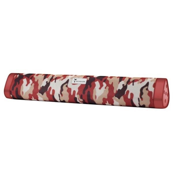 Techmade BARRA AMPLIFICATA SOUNDBAR TM-A15-CAMR SENZA FILI CAMOUFLAGE RED