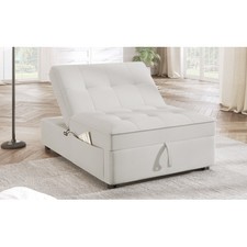 4 in 1 Convertible Sleeper Sofa Bed Velvet Loveseat Pull Out Sofa Bed w/ USB