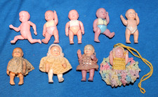 NINE RENWAL BABY DOLLS - VINTAGE - 1940s-1950s - ALL DIFFERENT EXCELLENT COND.