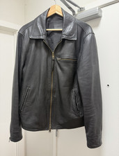 ALLSAINTS Miller Black Leather Biker Jacket Size M