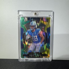 2025 Panini Select - Concourse Isaac Teslaa #70 Green & Yellow Shock Prizm (RC)
