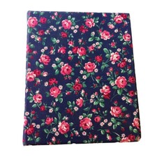Vintage Navy Rose Floral notebook