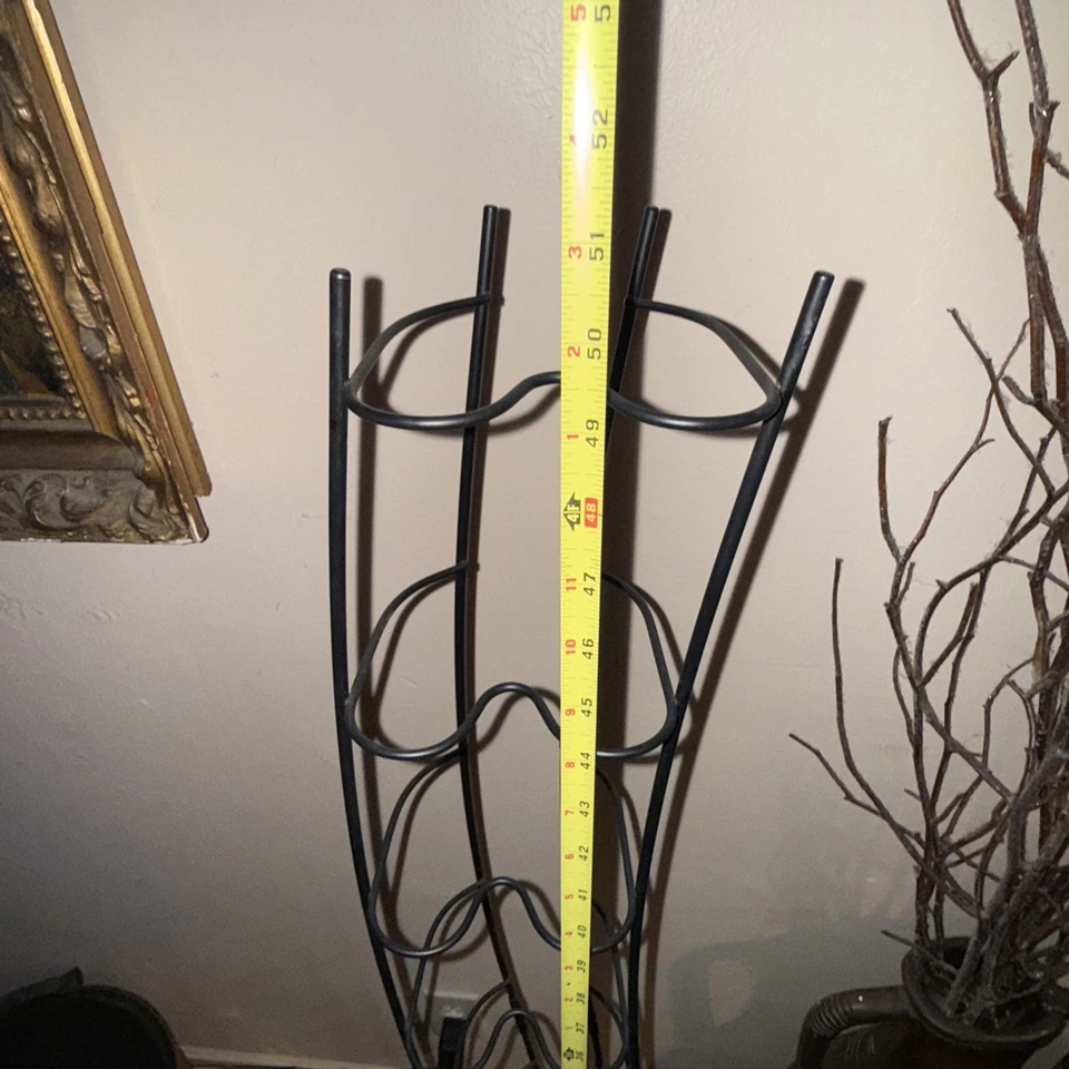 Vintage Wave Wood Base Atlantic 100 CD Retro Games Storage Wire Tower Rack 51” - Image 3 of 4