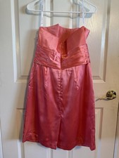 David’s Bridal Size 8 Coral Short Strapless A-line Dress