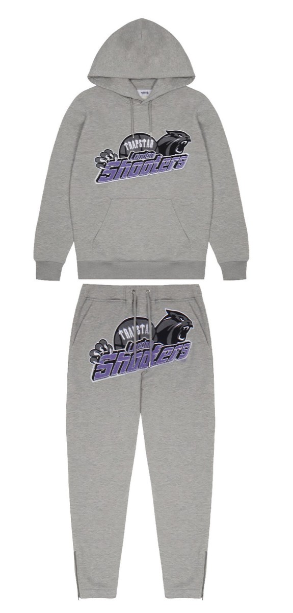 trapstar london shooters tracksuit Grey/Purple XL Extra Large | eBay