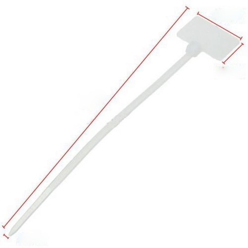 100 Teile Klar Nylon Selbstsichernd Label Krawatte für Netzwerk Marker 11cm - Afbeelding 5 van 5