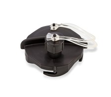 Camco RV Sewer Cap with Hose Connection for 075 Inch Black Hose Pipe Fitting