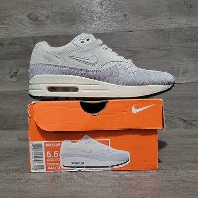 Nike Air Max 1 PRM Royal Tint Gray Sneakers Shoes Women Size 5.5 AA0512-004