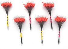 600 Fishing Bobber Stoppers - Oval Float Sinker Stops in Multiple Sizes