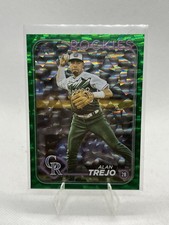 2024 Topps Update Series Alan Trejo #US7 Green Crackle Foilboard /499