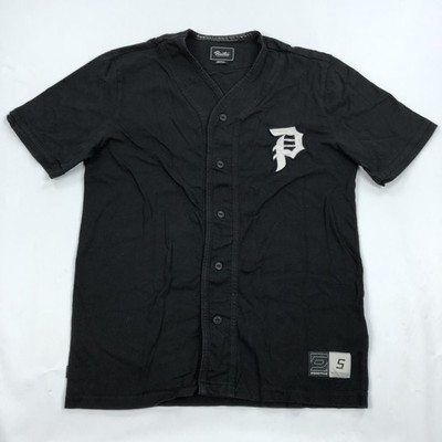 Primitive Skateboarding Men's Small Black Baseball Jersey Button Down Shirt P
