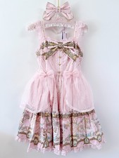 Preview of Angelic Pretty Day Dream Carnival Pink Tiered JSK & KC Set 2024 Lolita Dress NWT