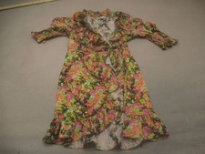 Topshop Size 4 Womens Multicolor Floral Ruffle 3/4 Sleeve Wrap Beauty Dress 917