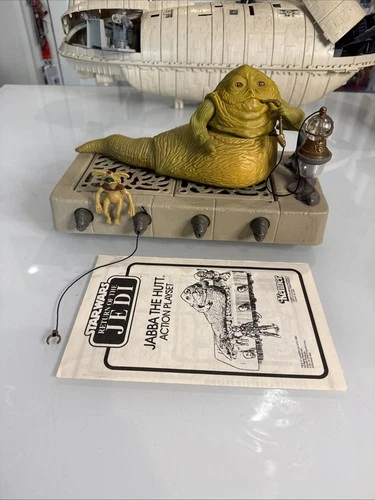 Vtg Star Wars Jabba The Hutt Complete Playset From 1983 HK Kenner Instructions!