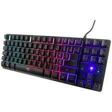 Trust 24068  GXT833 THADO TKL USB, Cablato Tastiera da gioco Tedesco, QWERTZ Ner
