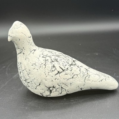 Stan Langtwait Shapes of Clay Bird Dove? Figurine Mt. St. Helens' Ash Signed