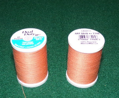 Dual Duty All Purpose Polyester Thread, 250 yards, Light Orange (7740)