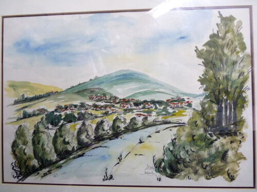 Vintage 1982 Israeli Painting, "In The Hills of Tzfat (Safed)" Signed 33 x 48 cm - Picture 2 of 10