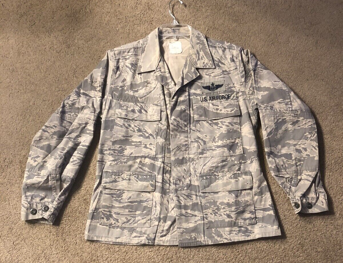 Military ABU Shirt 40S Man's Tiger Stripes Airman Battle Military ABU Shirt 40S Man's Tiger Stripes Airman Battle