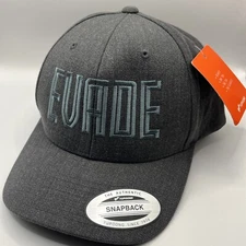 NEW The Classics Yupoong - Dark Heather Grey - EVADE Cap SnapBack One Size Sewn
