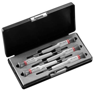 Facom AEF.J1 Micro Tech 5 Stück Schlitz & Kreuzschlitz Mini Schraubendreher Set Präzision