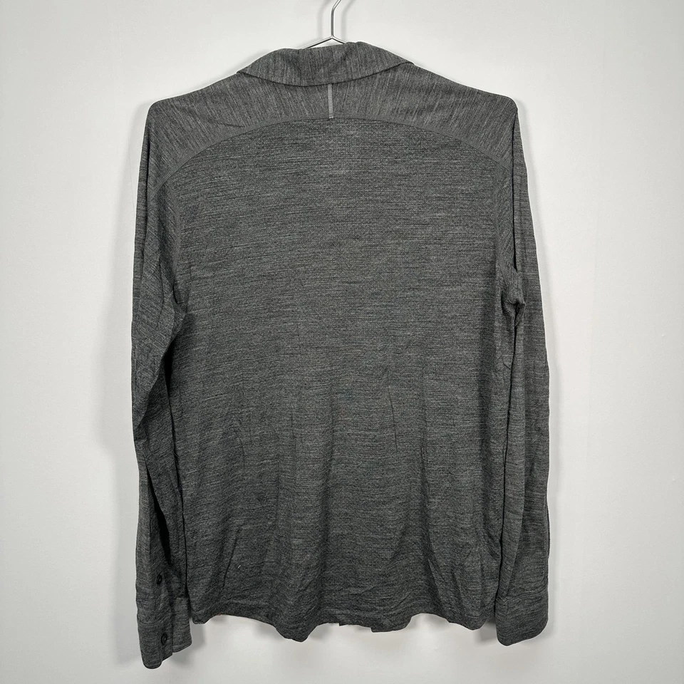 Smartwool Merino Gray Button Up Shirt Medium - Image 2 of 4
