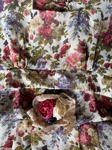 Vintage Monkey Wear Girls Floral Chiffon Dress w/Slip - Size 5 - Picture 6 of 6