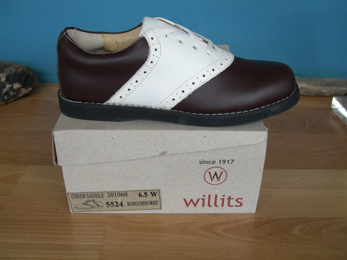 Willits Ivory and Burgundy Saddle Shoes US Women s size 6.5