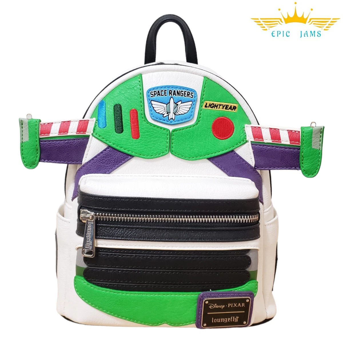 Loungefly Buzz Lightyear Wings Light up Mini Backpack New