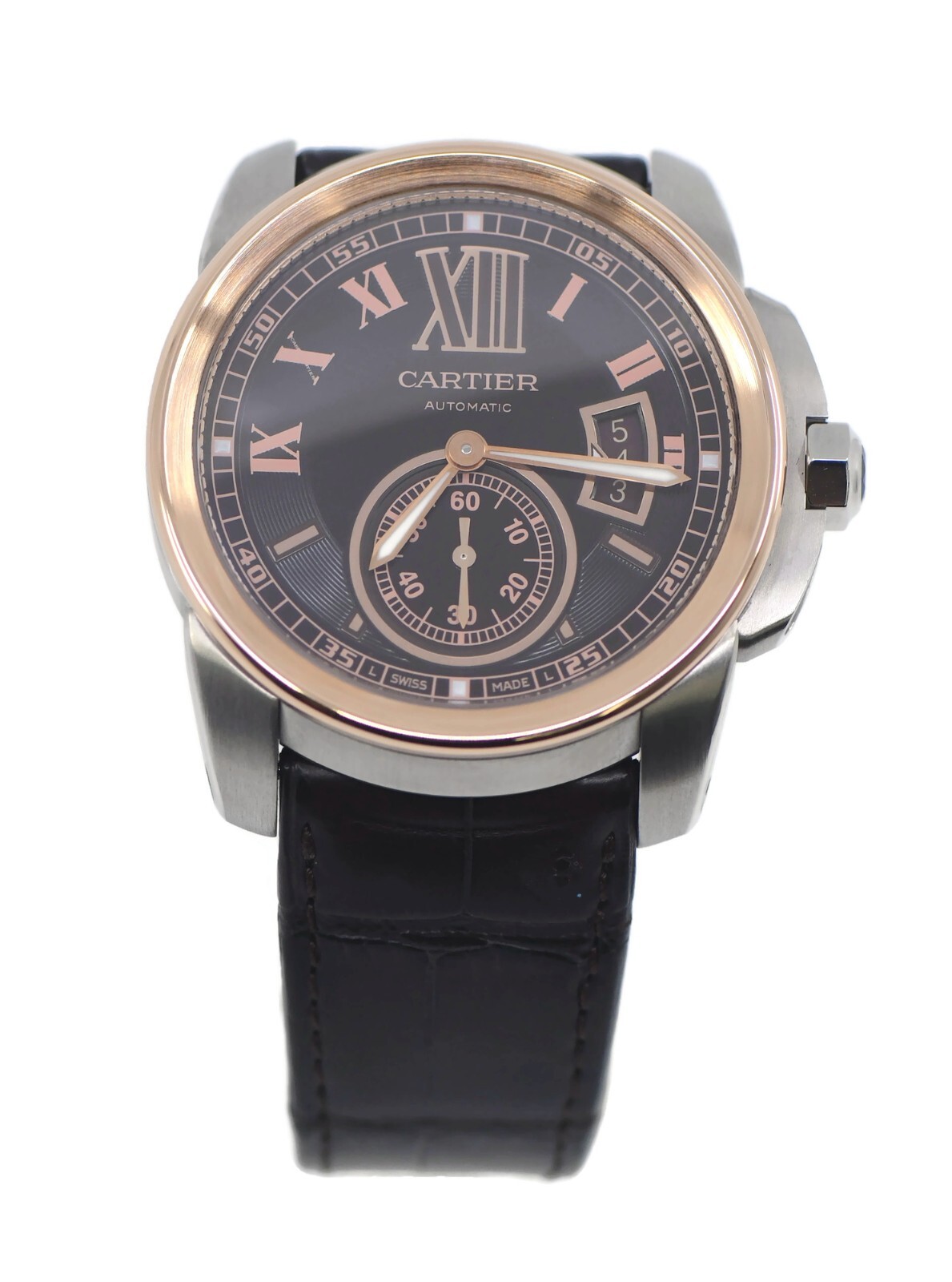 Cartier Calibre 18K/Stainless Steel Watch W7100051