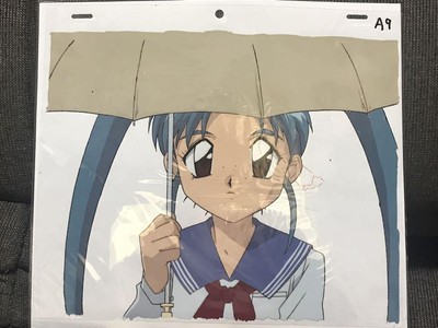 Tenchi Muyo Uniform Holding an Umbrella 1 Sasami Cell Picture with Compl #PG4AIL