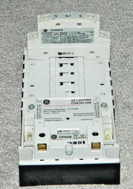 GE General Electric CR460XCJ Base CR460B 120V Coil Lighting Contactor