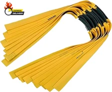 16Pcs 0.75Mm Slingshot Rubber Bands Replacement Flat Hunting Catapult Elastic Bu