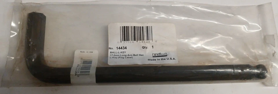 EKLIND 14434 17MM LONG ARM BALL-HEX-L KEY - Image 2 of 3