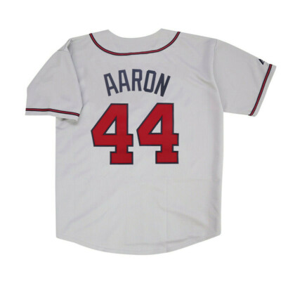 Baseball Jerseys Hank Aaron Jersey T Shirt Vintage 1950s Mitchell
