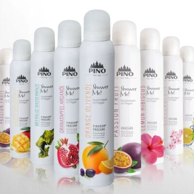 9 x 200 ml Pino Shower Me! Duschschaum mit Pflegeöl Duschbalsam Pinofit Angebot