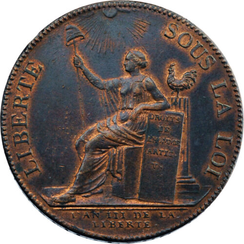 Constitution Monneron  de 2 sols à la Liberté 1791 Birmingham - Photo 1/2