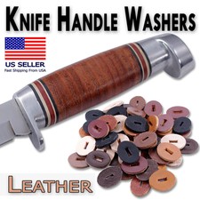 Leather Knife Handle Washers - Color Collecti...