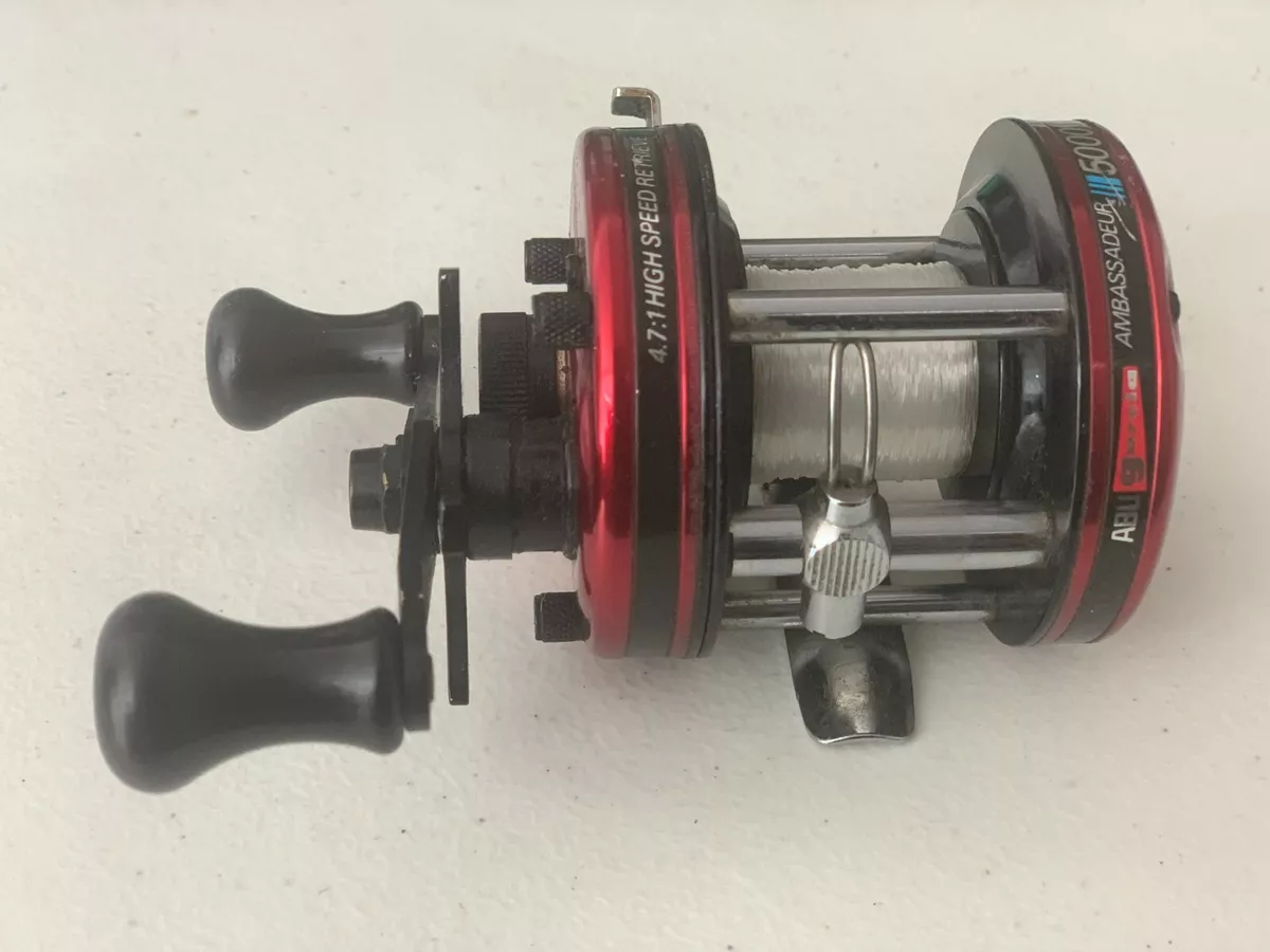 ABU AMBASSADEUR 5000 & Case — VINTAGE FISHING REELS