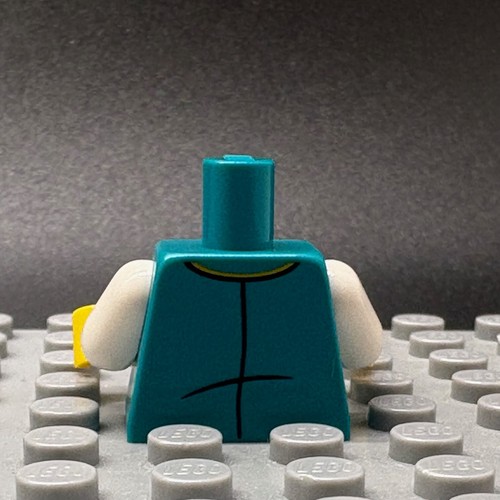 Lego Nuovo Conduttore Treno Minifig Torso con Collare e Cravatta Biglietti Tasca Seno - Foto 2 di 3