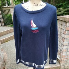 Vintage Ralph Lauren Sailing Sweater Ladies Size M