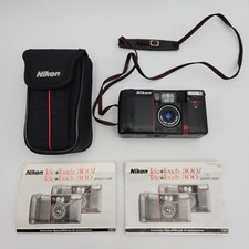 Nikon Tele Touch 300 AF 35mm Film Camera Nikon 35/55mm Macro Lens Parts Only