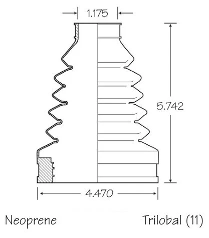 Juego de 2 kit de arranque de eje CV delantero interior exterior para Dodge Ram 1500 2003-05 4x4 Foto 4 de 4